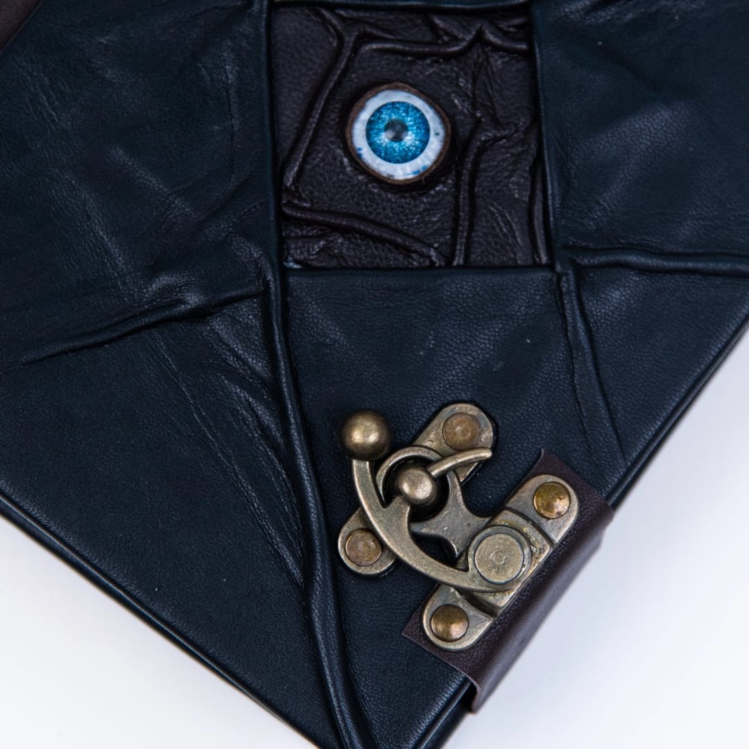 Jurnal Grimoire Vintage Piele – Model Ochiul Magic - Imaginea 3