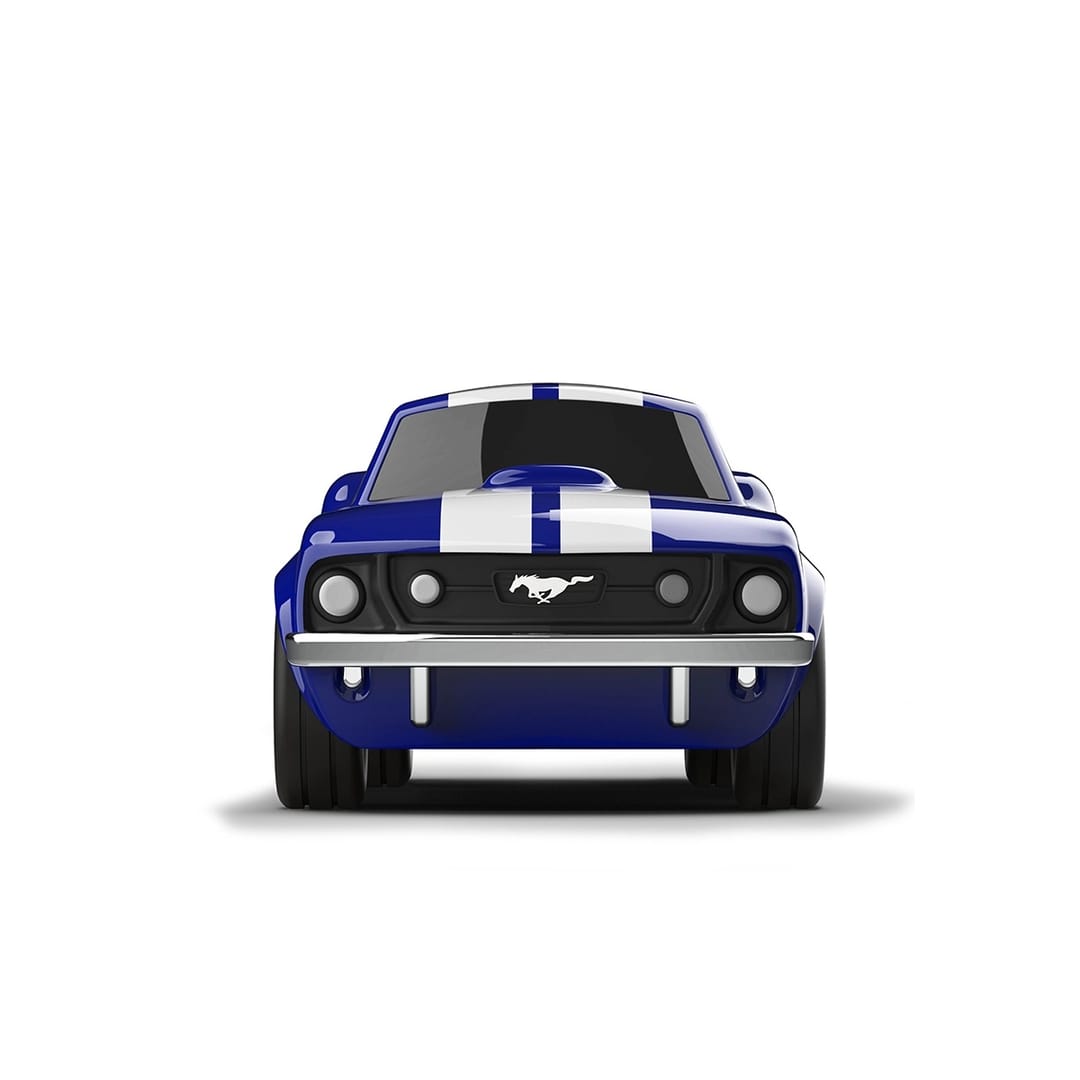 Baghera Mașinuță Ford Mustang Albastra 1966, 18cm – Mașinuță de Colecție Premium - Imaginea 5