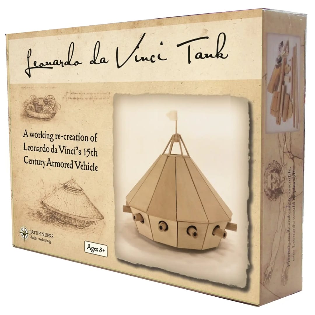 Tancul lui Leonardo da Vinci -Kit de Construcție din Lemn - Imaginea 2