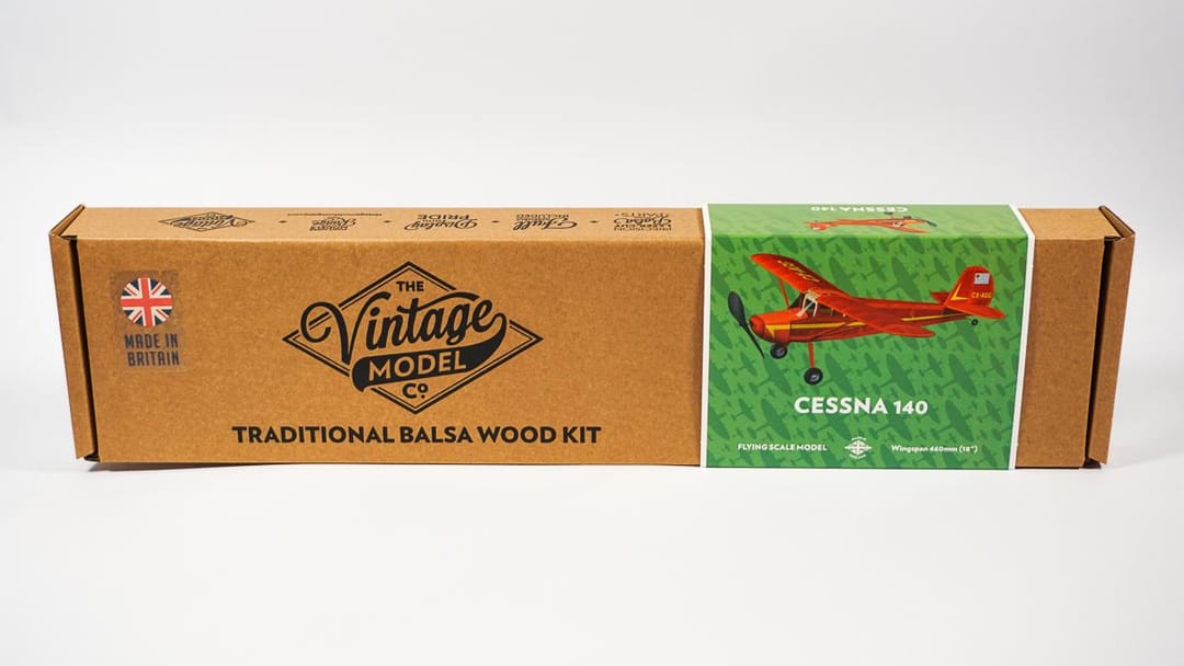 Kit Aeromodelism Vintage: Avion Cessna 140 (Anvergură 457 mm) - Imaginea 6