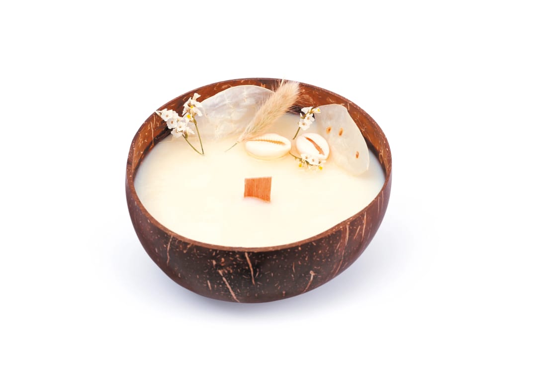 Kit DIY Lumânare Parfumată în Nucă de Cocos Graine Créative - Ceară de Soia 100% Naturală - Imaginea 2