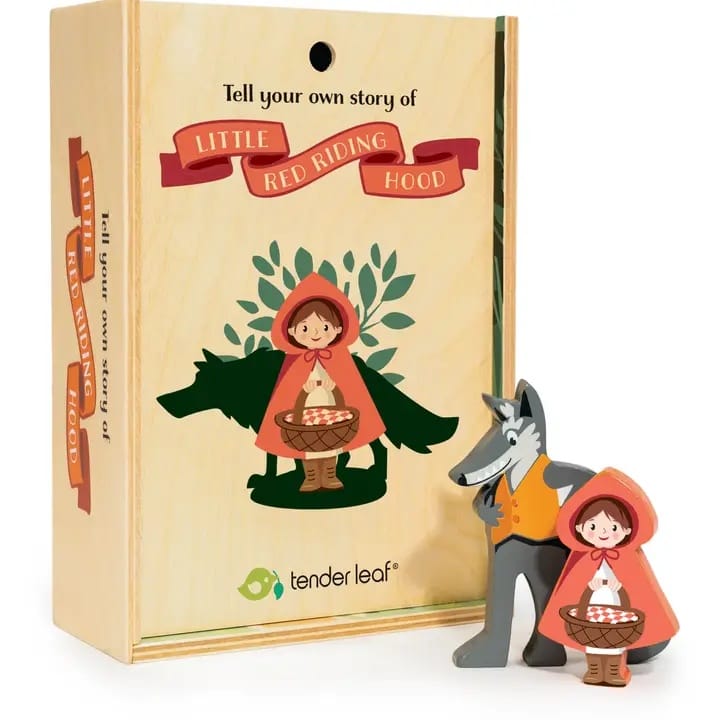 Set de Joc din Lemn Tender Leaf Toys® – Scufița Roșie - Imaginea 1