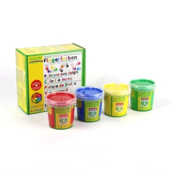 Set Culori de Degete Naturale Nawaro, ökoNORM, 4 Culori Clasice - Imaginea 2