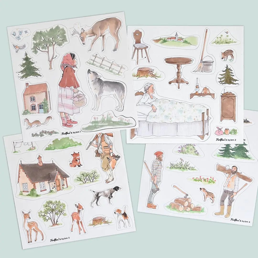 Joc Magnetic Scufița Roșie Ferflex® – Set 48 de Magneți pentru Copii - Imaginea 6