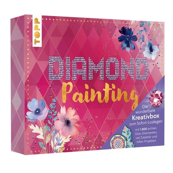 Set Creativ Diamond Painting - Cutia Creativă cu Cristale Strălucitoare (TOPP, Frechverlag), 1800 diamante din sticlă - Imaginea 1