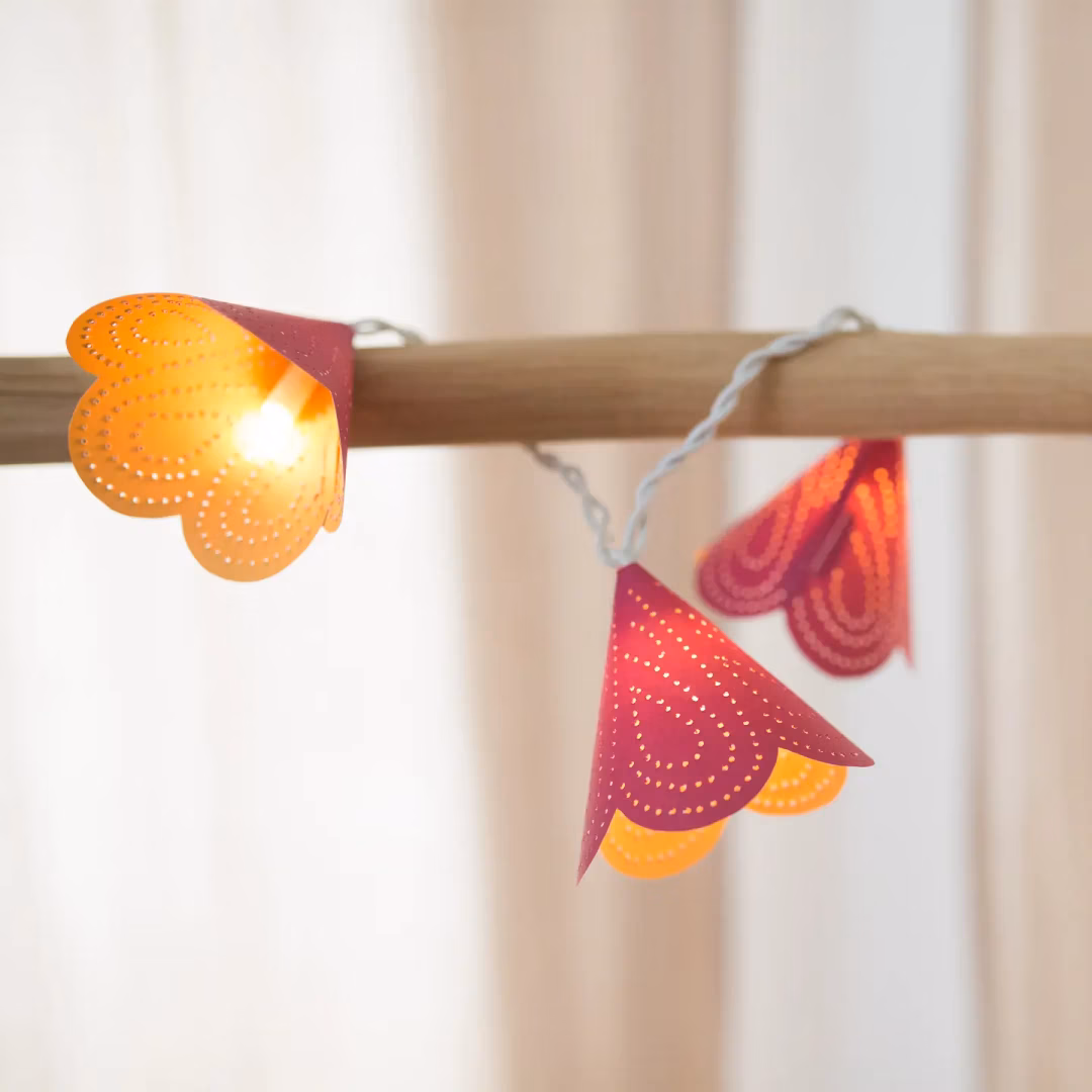 Set Creativ DIY Ghirlanda Luminoasa – Tehnica Perforare Hartie - Imaginea 2