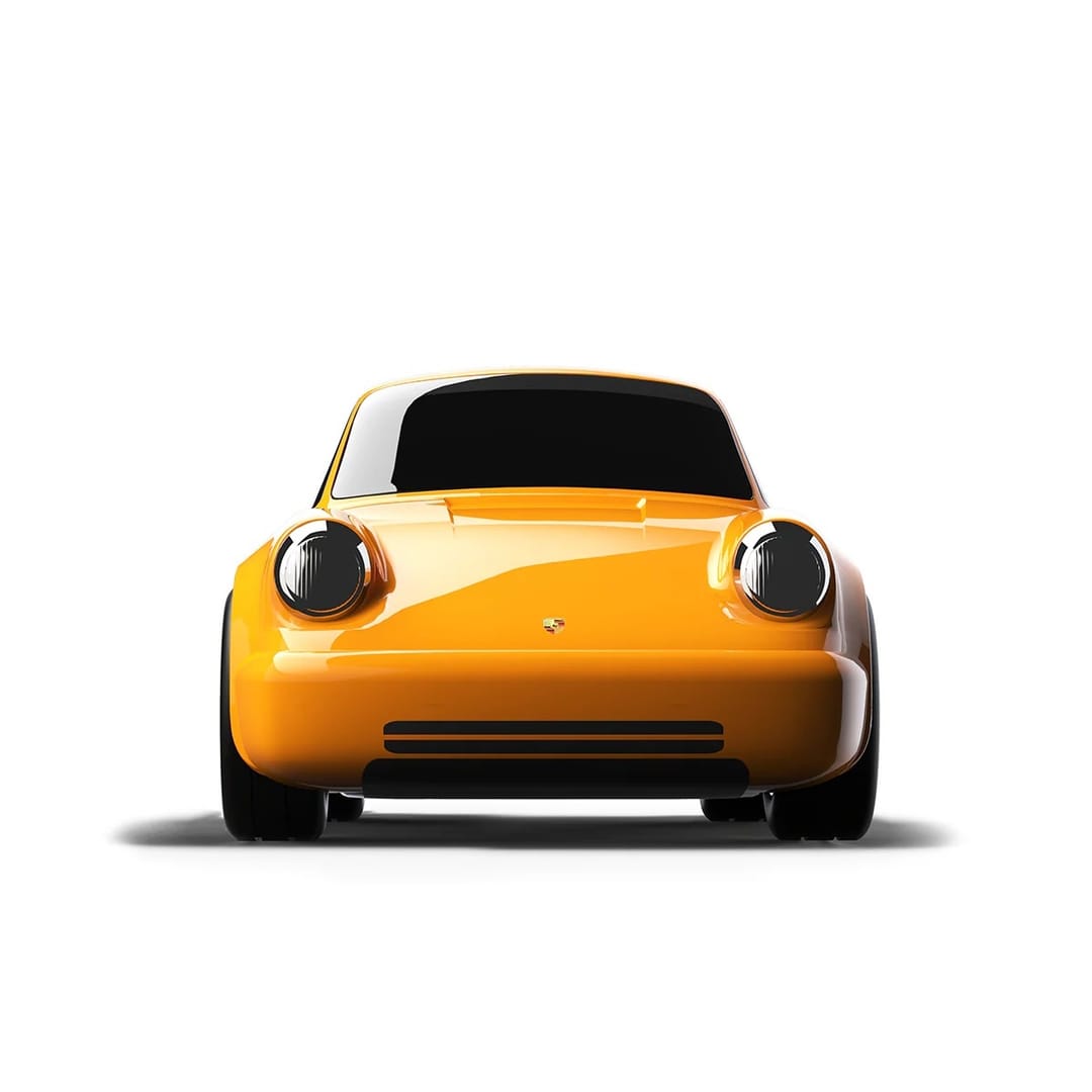 Baghera Mașinuță de Colectie Porsche 911, Galbena, ABS, - Imaginea 3
