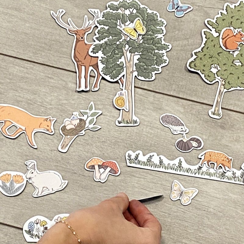 Joc Magnetic cu Animalele Pădurii Ferflex® – Set 57 de Magneți pentru Copii - Imaginea 3