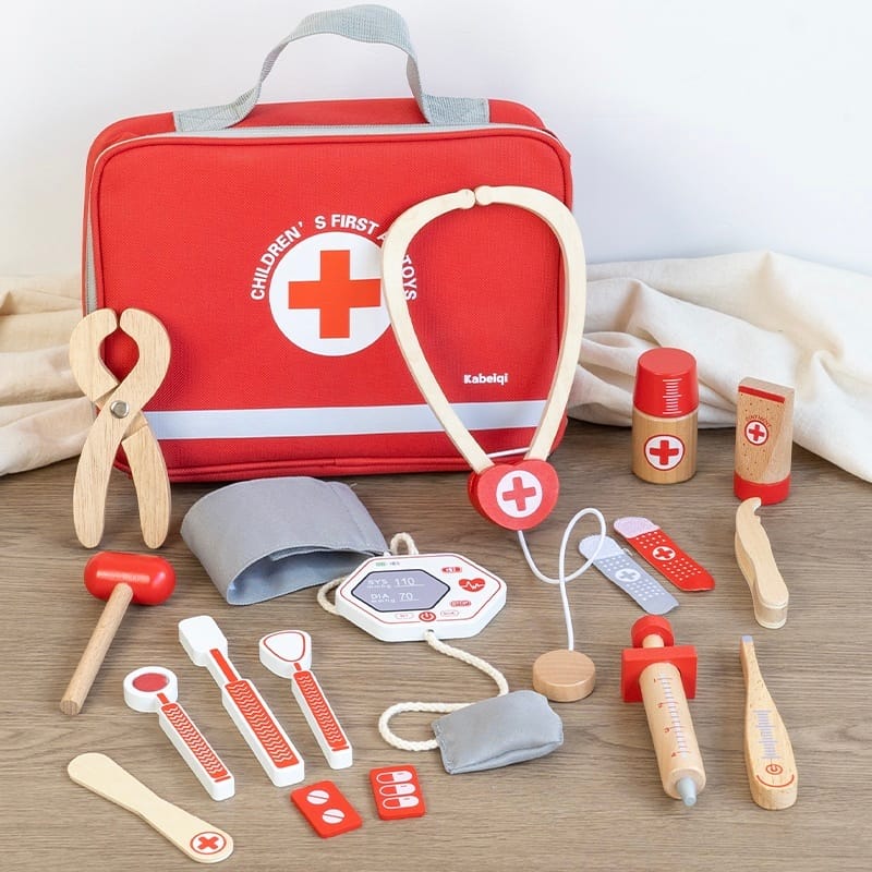 Trusa de Doctor, Set Medical Educativ Montessori - Imaginea 1