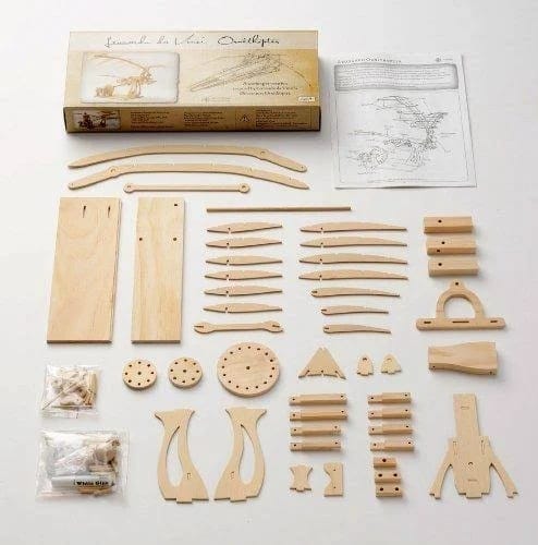 Kit de Construcție din Lemn, Ornitopter - Leonardo da Vinci - Imaginea 4