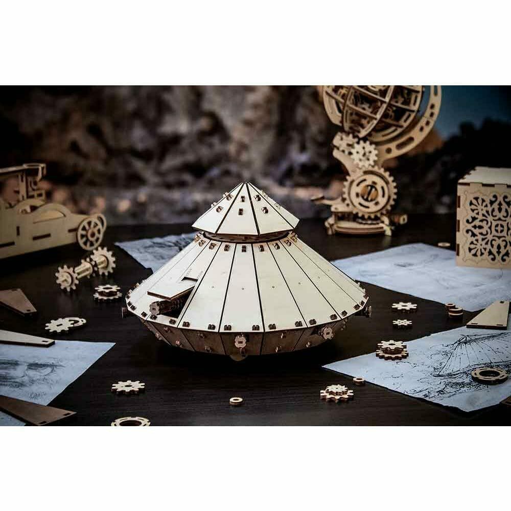 Puzzle 3D din Lemn Tancul lui Da Vinci EWA - Imaginea 2