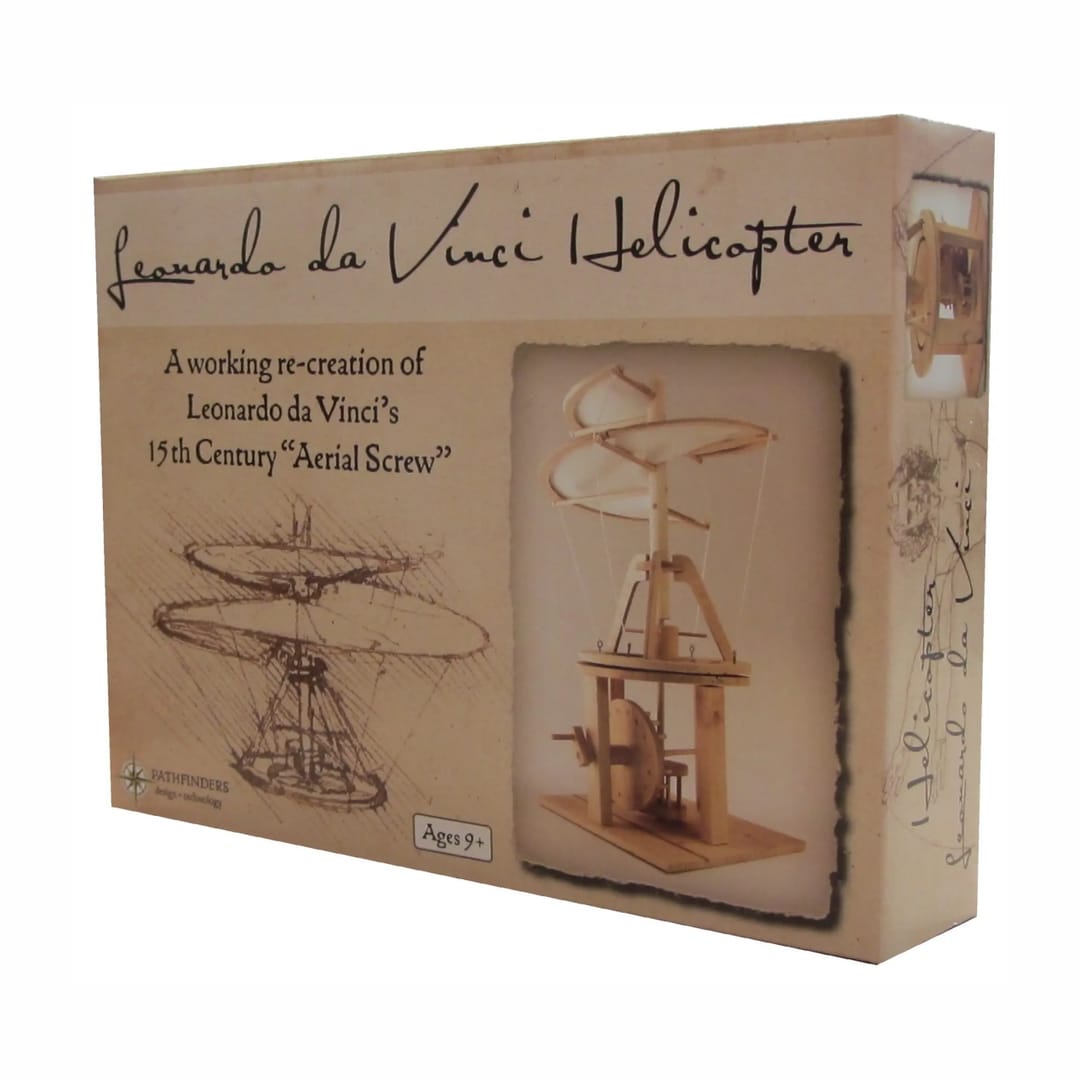 Elicopterul lui Leonardo da Vinci, Kit de Construcție din Lemn - Imaginea 4