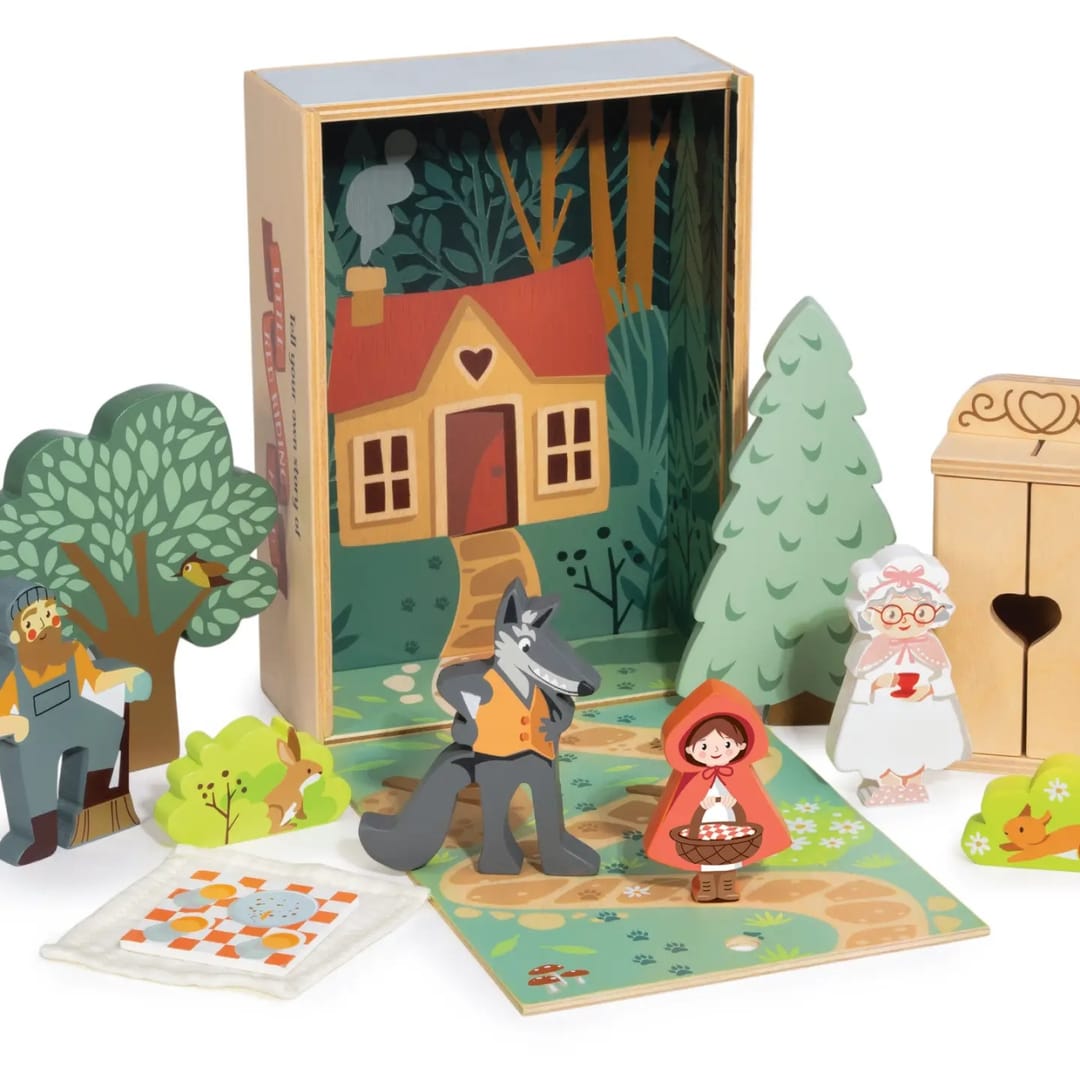 Set de Joc din Lemn Tender Leaf Toys® – Scufița Roșie - Imaginea 4