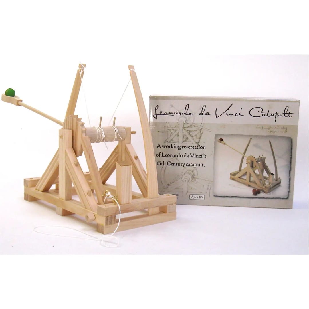 Catapulta lui Leonardo da Vinci (Kit Construcție Lemn)-Machetă Funcțională - Imagine principala