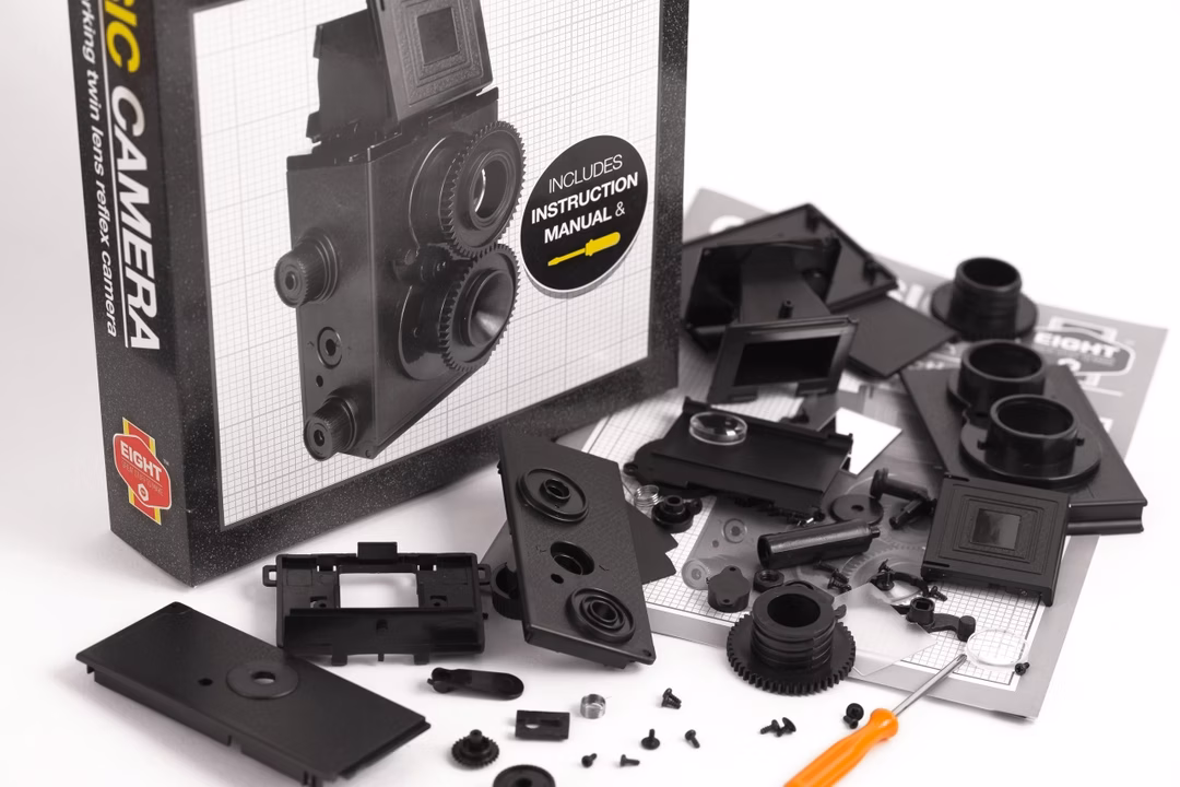 Kit DIY Aparat Foto Retro TLR 35mm EIGHT Innovation - Functional - Imaginea 2