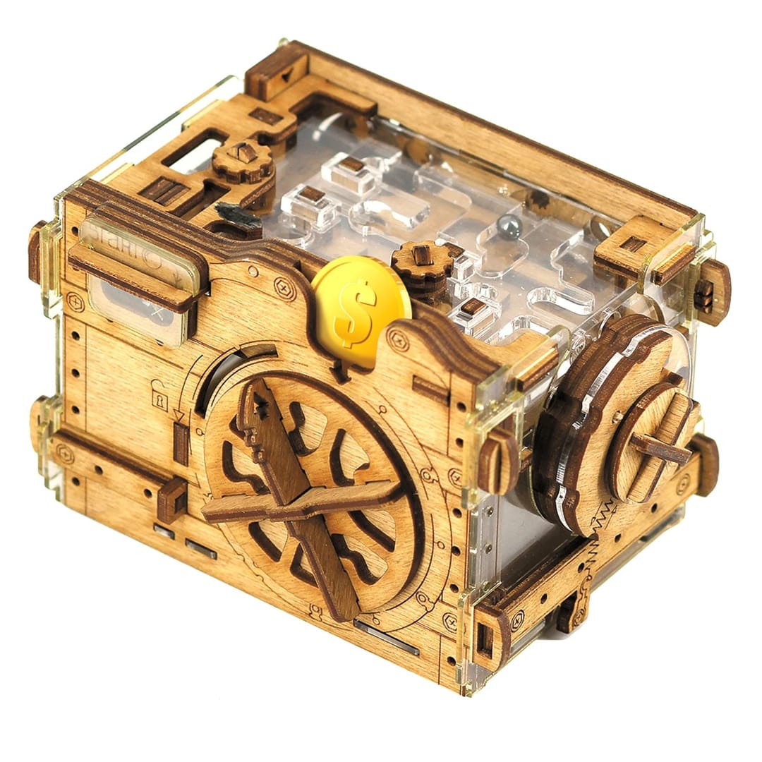 iDventure A-Maze-Ing Safe – Pusculita Puzzle și Labirint 2-în-1 - Imaginea 1