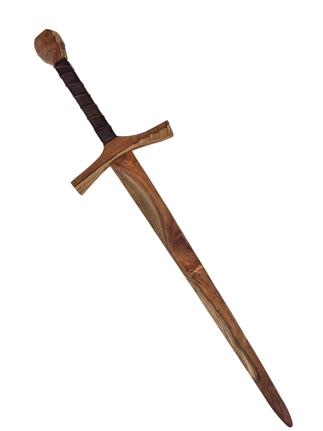 Sabie de Jucărie din Lemn Atavik - Model Cavaleresc, Mâner din Piele, 100% Lucrată Manual - Imaginea 13