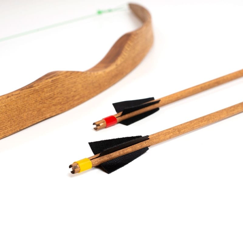 Sageata din Lemn pentru Arcuri Sport - Vârf de Siguranță din Cauciuc (50 cm) - Imaginea 2