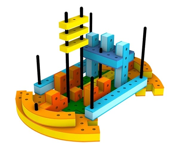 Set Construcție BAKOBA Combiner 65 Piese, Compatibile LEGO - Imaginea 6