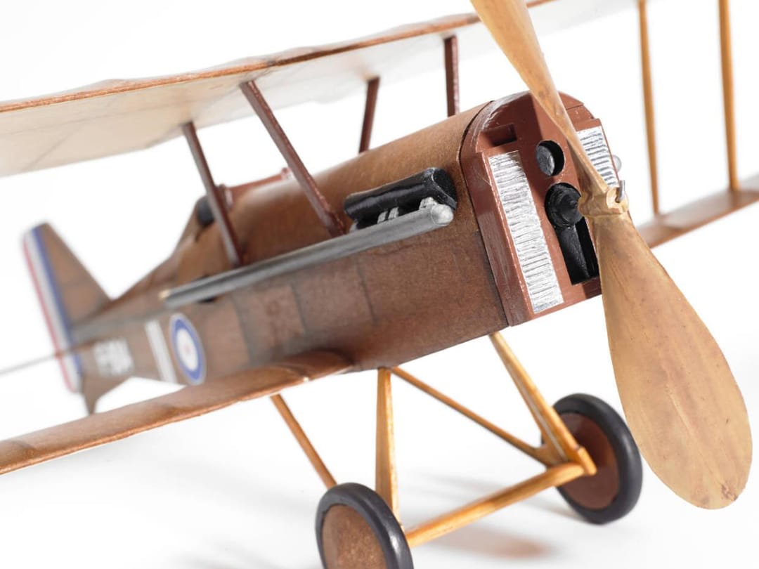 Kit Aeromodelism Vintage: Avion Biplan S.E.5a (Anvergură 406 mm) - Imaginea 5