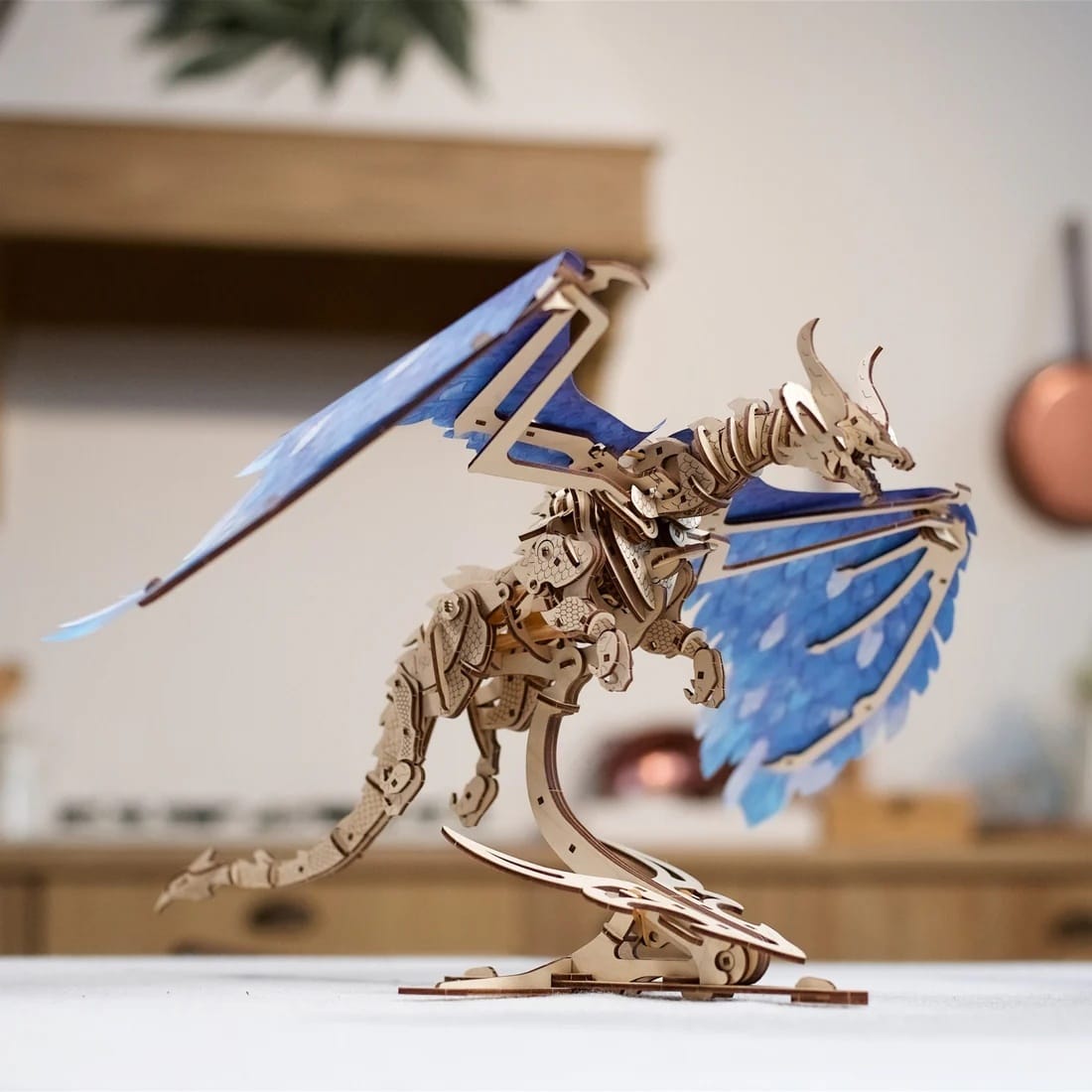 Ugears Dragonul Vântului, Puzzle 3D, 320 piese din lemn