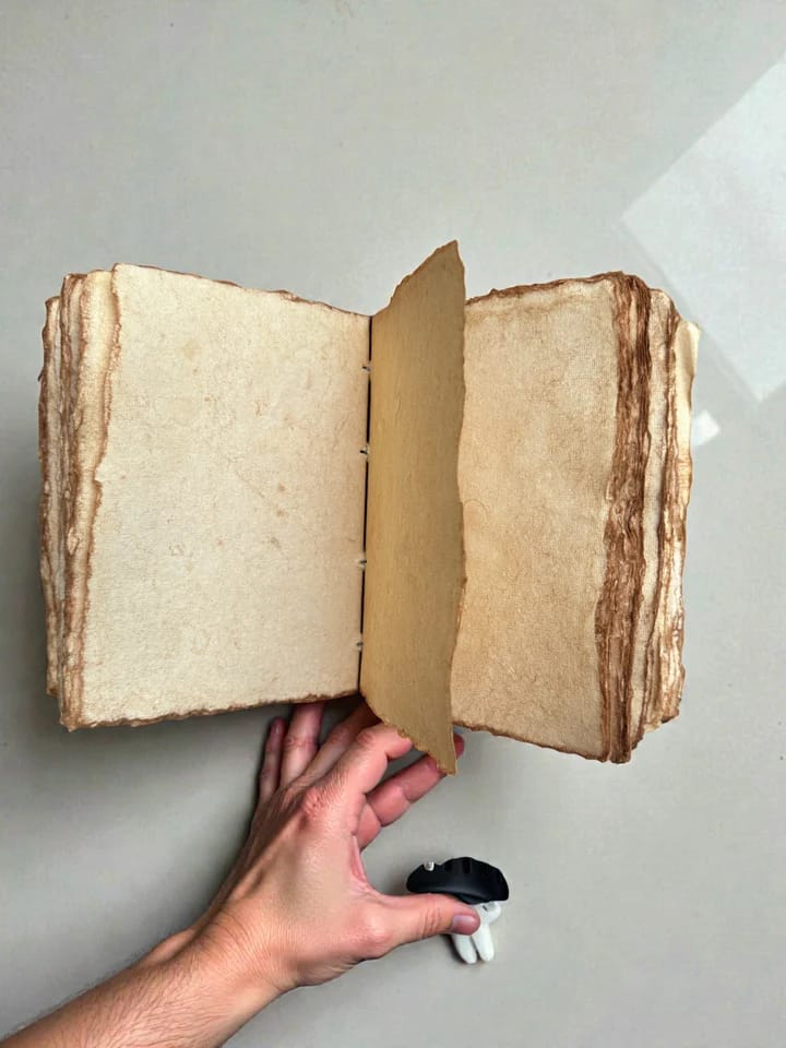 Jurnal Vintage din Piele Naturală – „Just a Girl Who Loves Books” - Imaginea 5
