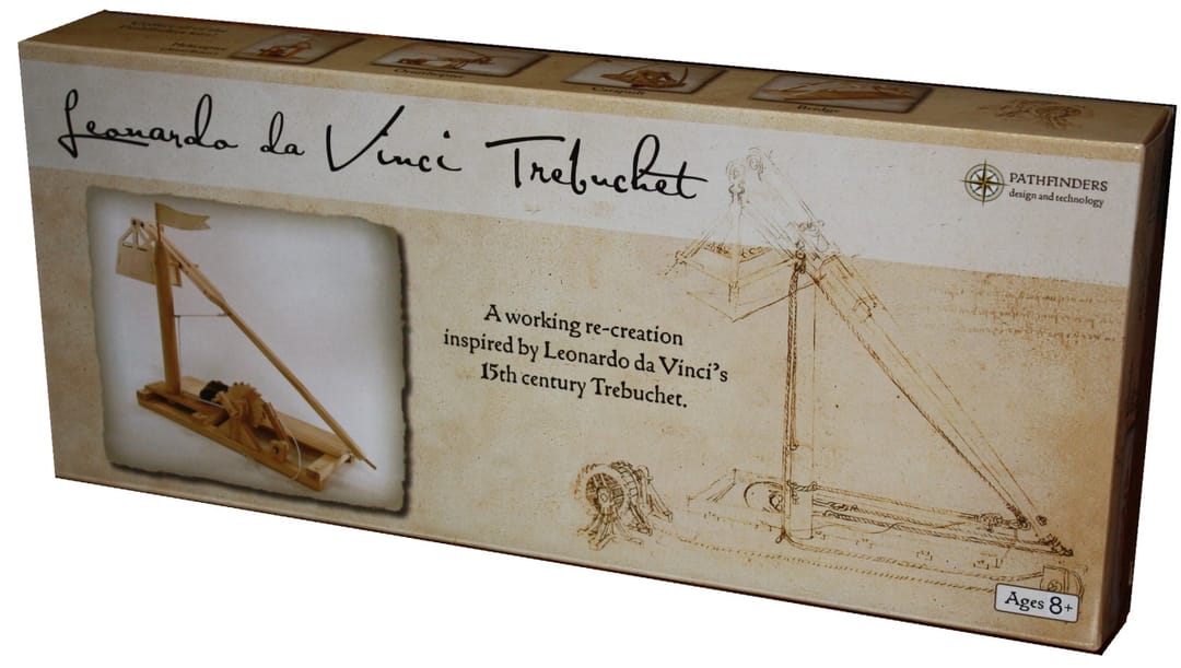 Trebuchet Leonardo da Vinci - Kit de Construcție din Lemn - Imaginea 3