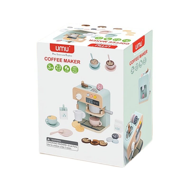 Cafetiera din Lemn Premium pentru Copii - Imaginea 4