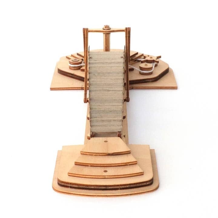 Podul Rotativ al lui Leonardo da Vinci – Kit de Construcție din Lemn (Machetă Funcțională) - Imaginea 3