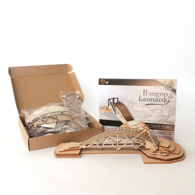 Podul Rotativ al lui Leonardo da Vinci – Kit de Construcție din Lemn (Machetă Funcțională) - Imaginea 5