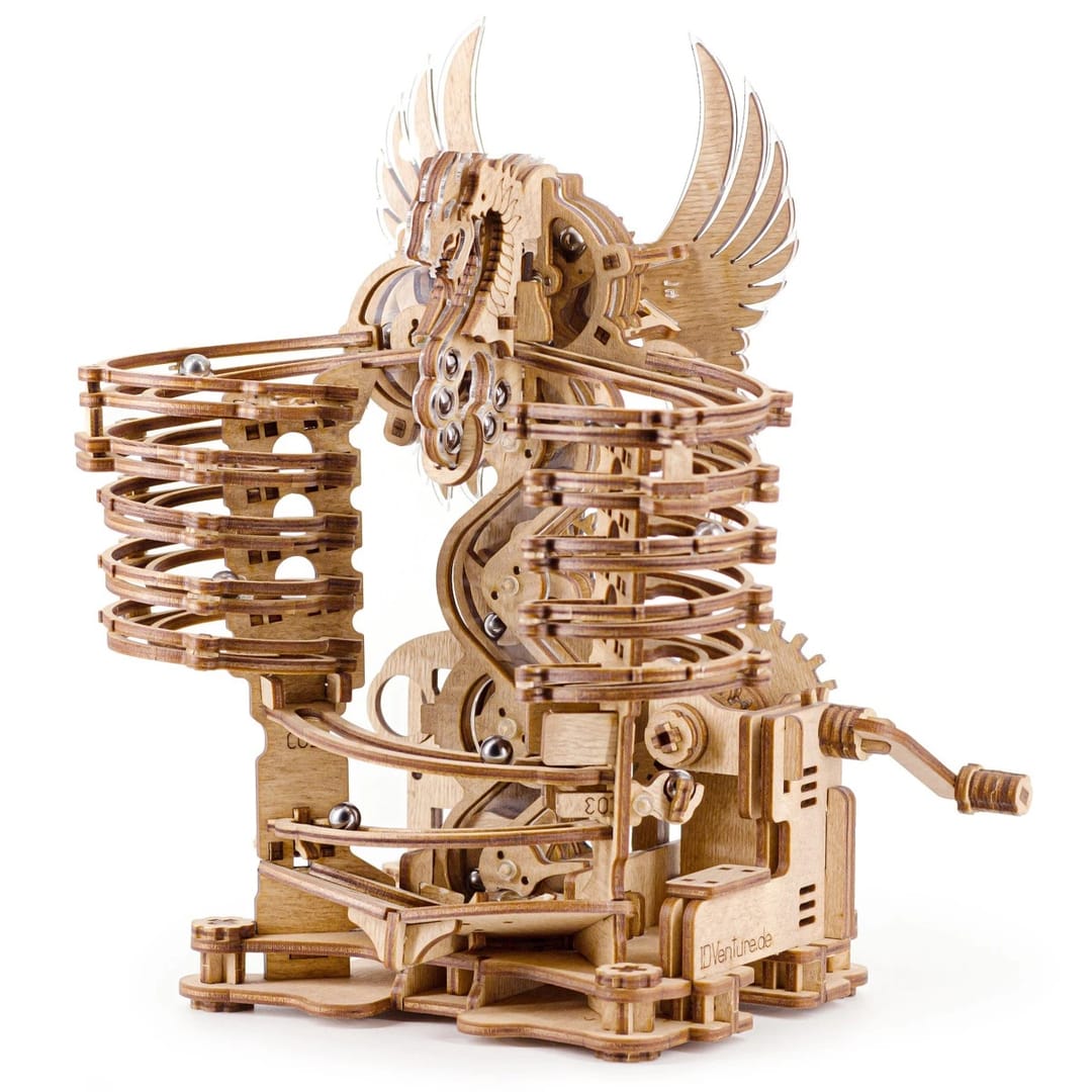 iDventure Marble Run Dragon, 260 piese lemn - Imaginea 1