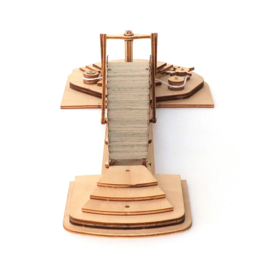Podul Rotativ al lui Leonardo da Vinci – Kit de Construcție din Lemn (Machetă Funcțională) - Imaginea 7