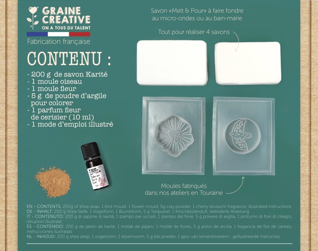 Kit Sapun cu Unt de Shea Graine Creative - Imaginea 3