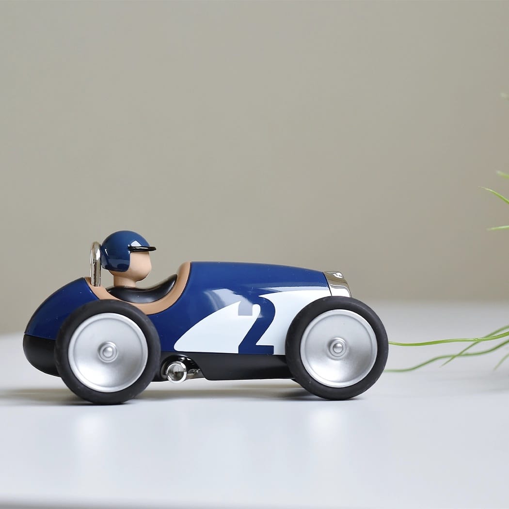 Baghera Racing Car Albastra – Mașinuță de Colecție Retro în Stil Vintage - Imaginea 1