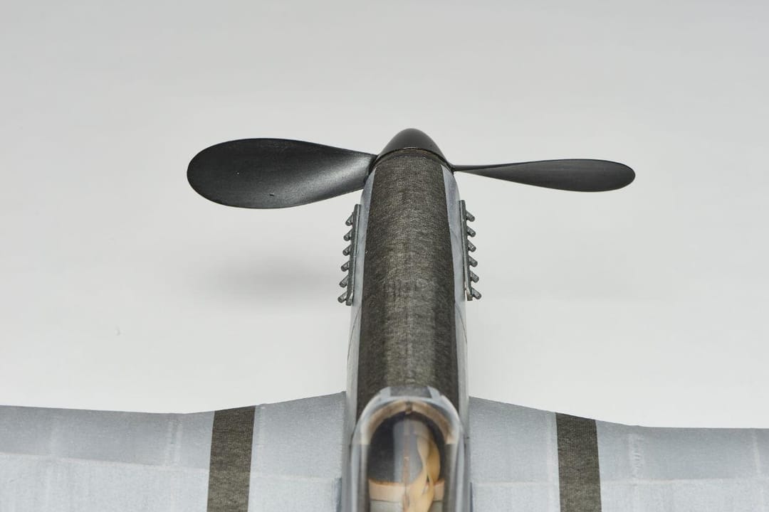 Kit Aeromodelism Vintage: Avion de Vânătoare P-51D Mustang (Anvergură 45 cm) - Imaginea 4