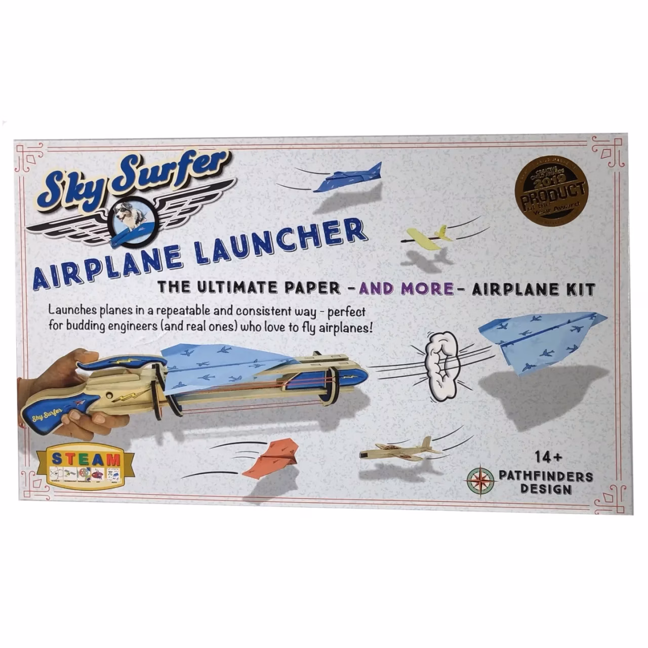 Kit Educațional STEM - Sky Surfer: Lansator de Avioane de Hârtie