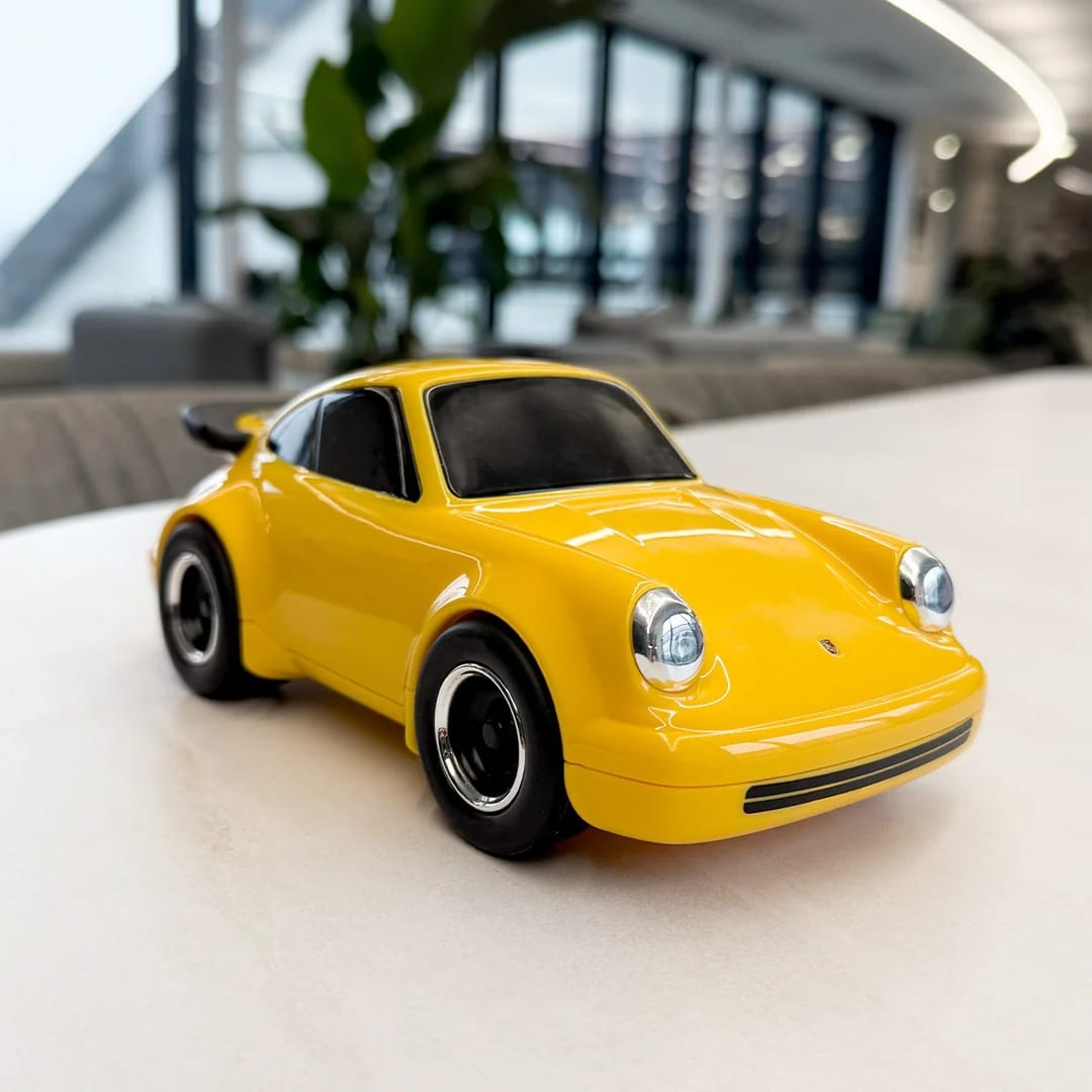 Baghera Mașinuță de Colectie Porsche 911, Galbena, ABS, - Imaginea 2