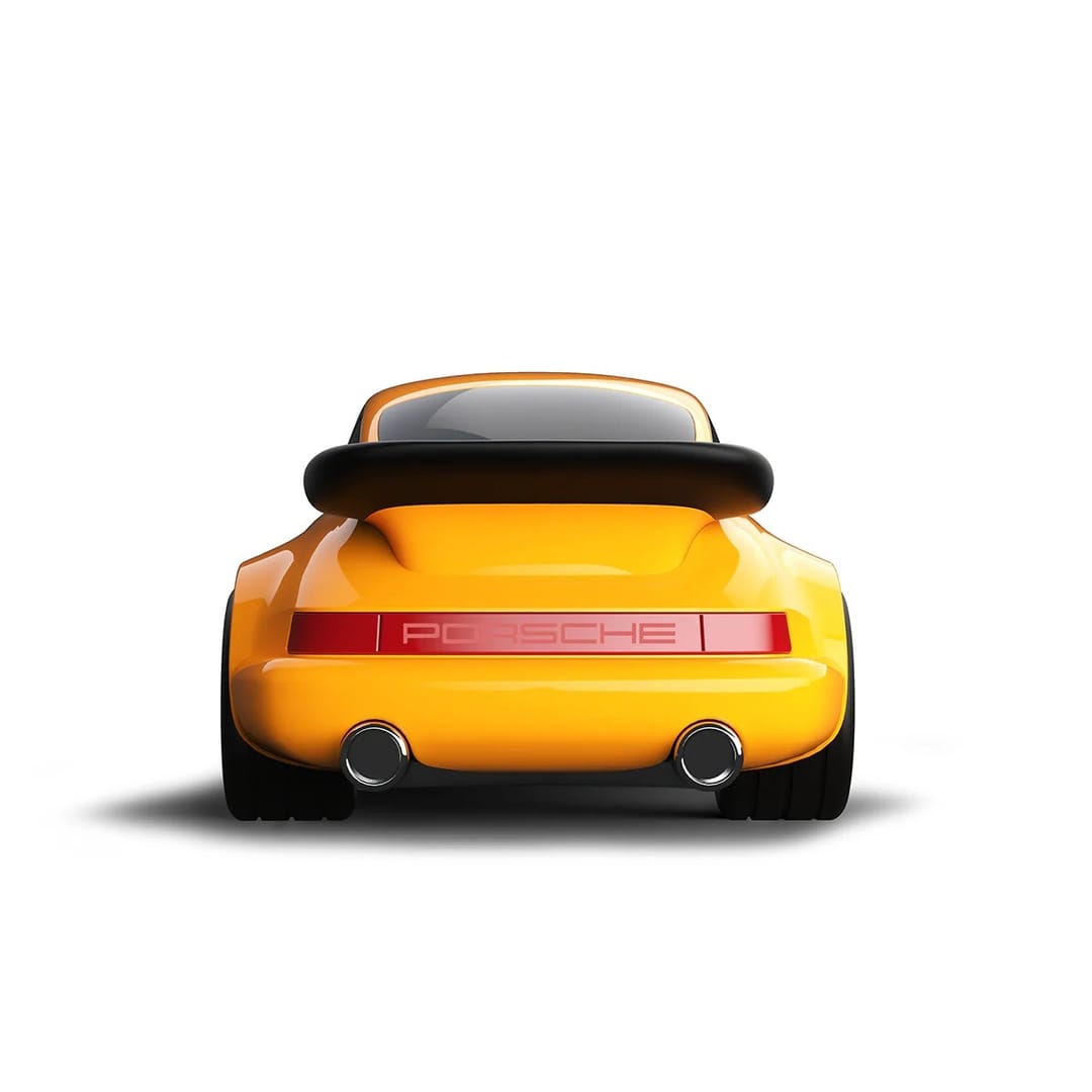 Baghera Mașinuță de Colectie Porsche 911, Galbena, ABS, - Imaginea 4