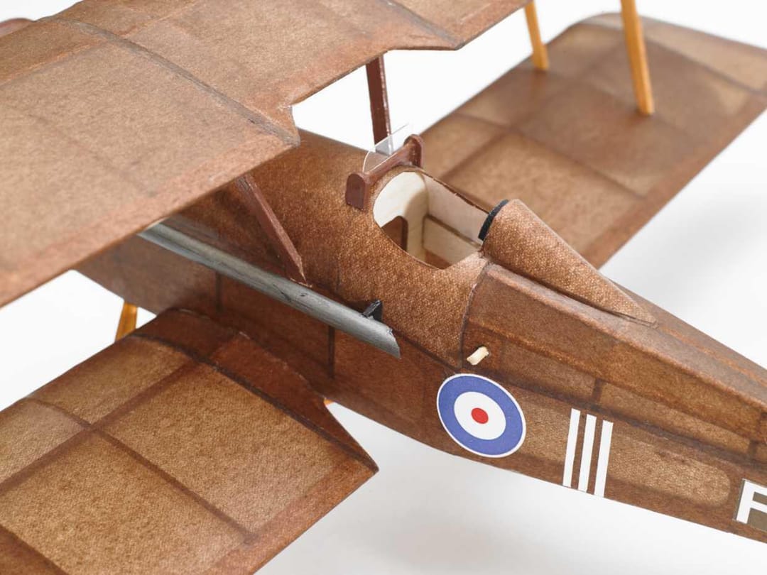 Kit Aeromodelism Vintage: Avion Biplan S.E.5a (Anvergură 406 mm) - Imaginea 3