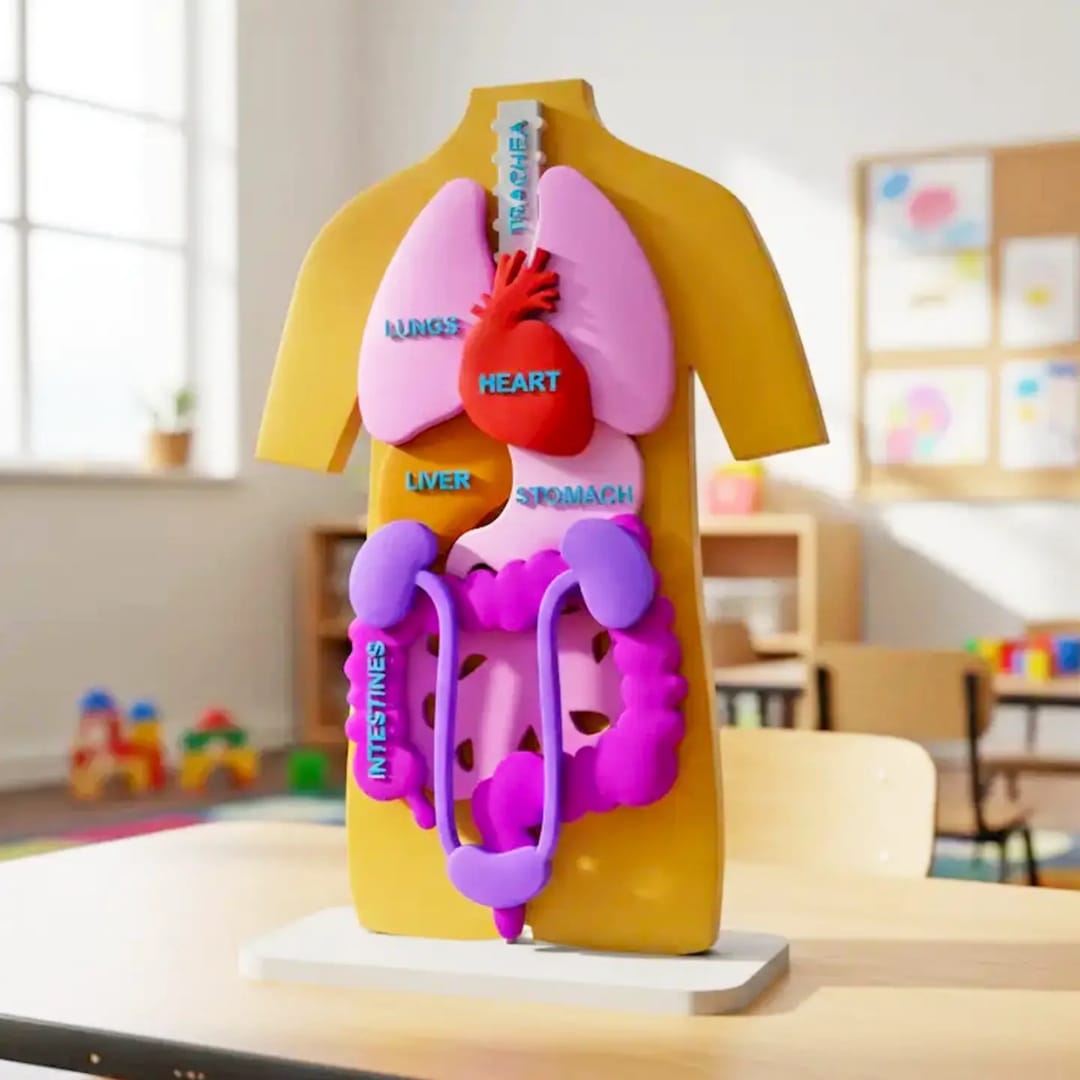 Puzzle 3D – Anatomia Corpului Uman și Organele Interne - Imaginea 1
