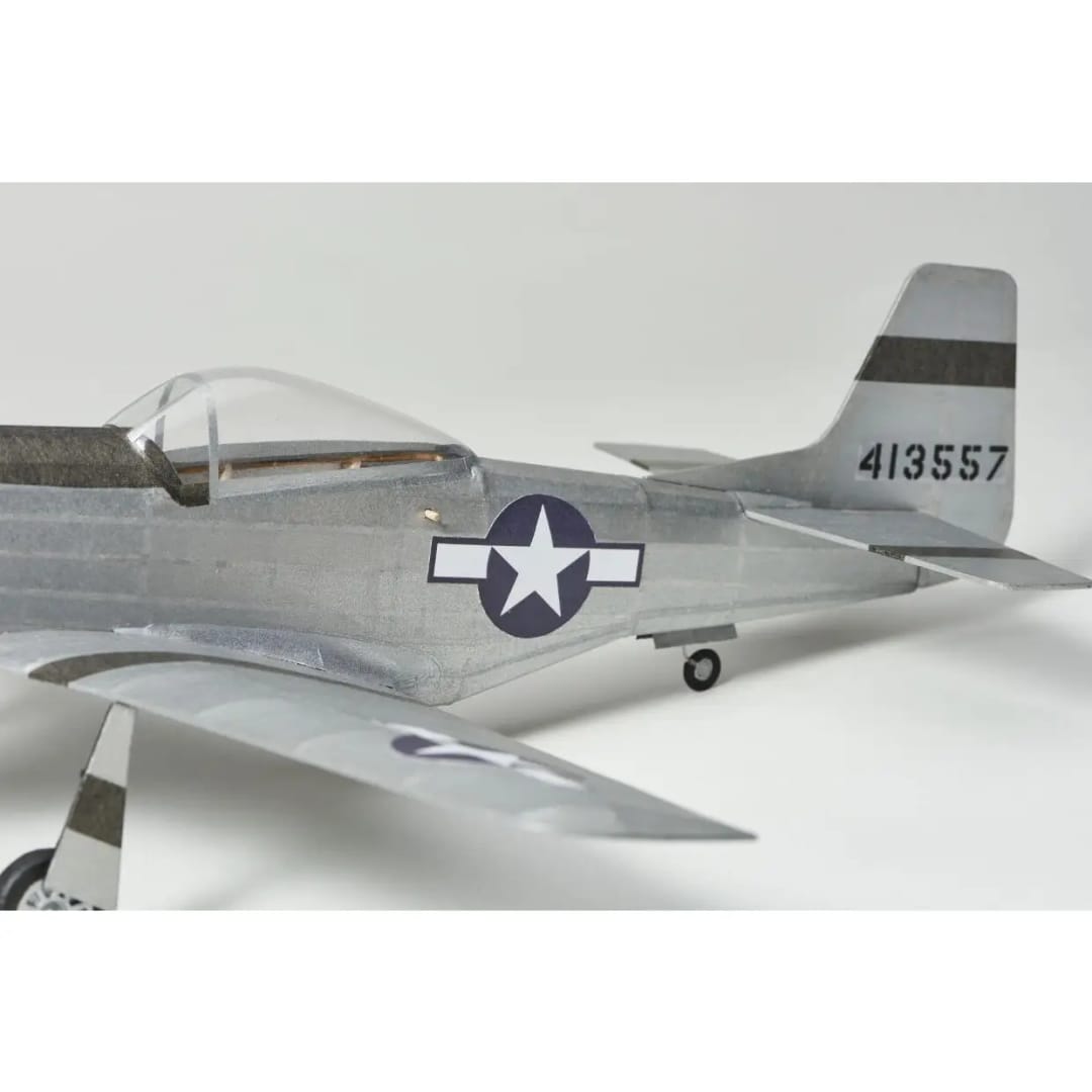 Kit Aeromodelism Vintage: Avion de Vânătoare P-51D Mustang (Anvergură 45 cm) - Imaginea 3