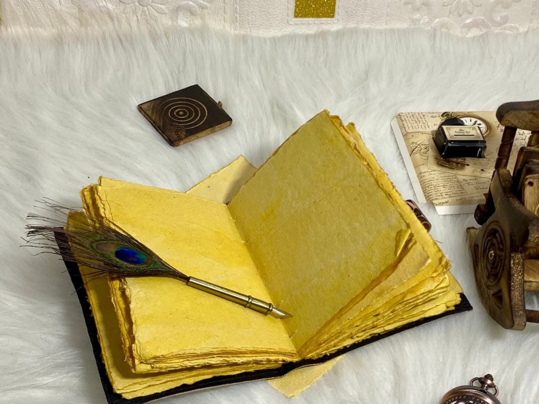 Jurnal Vintage din Piele Grimoire – Model „The Lovers” (Tarot Edition) - Imaginea 4