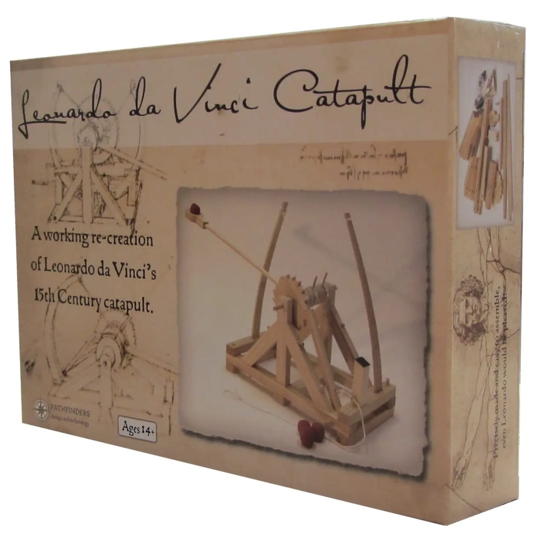Catapulta lui Leonardo da Vinci (Kit Construcție Lemn)-Machetă Funcțională - Imaginea 2