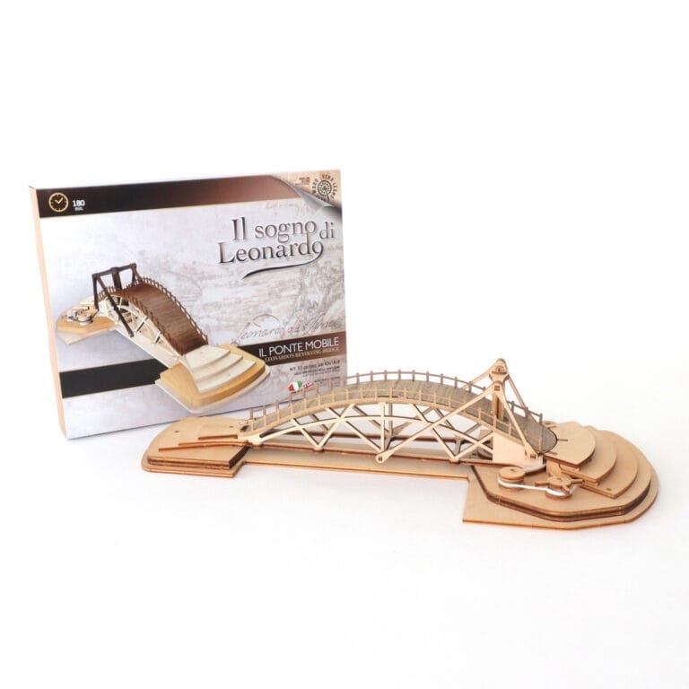 Podul Rotativ al lui Leonardo da Vinci – Kit de Construcție din Lemn (Machetă Funcțională) - Imaginea 1