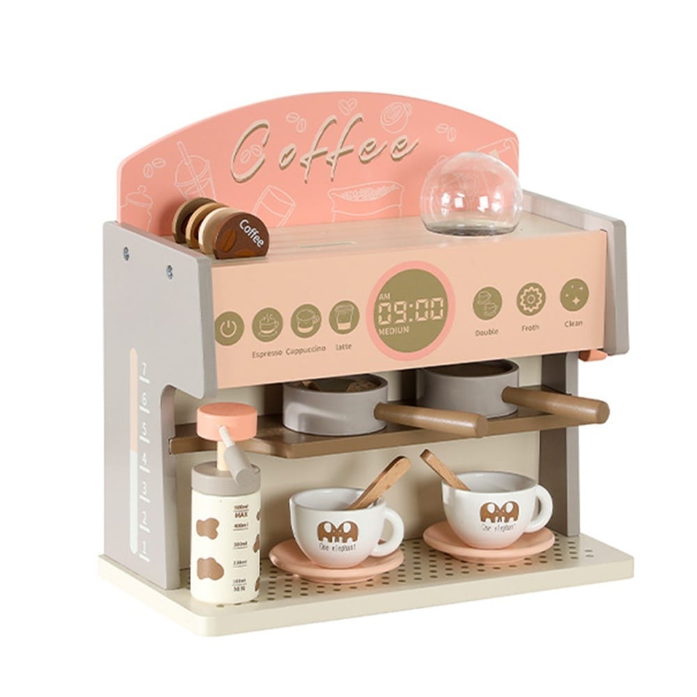 Espressor de Jucarie din Lemn pentru Copii Premium - Imaginea 1