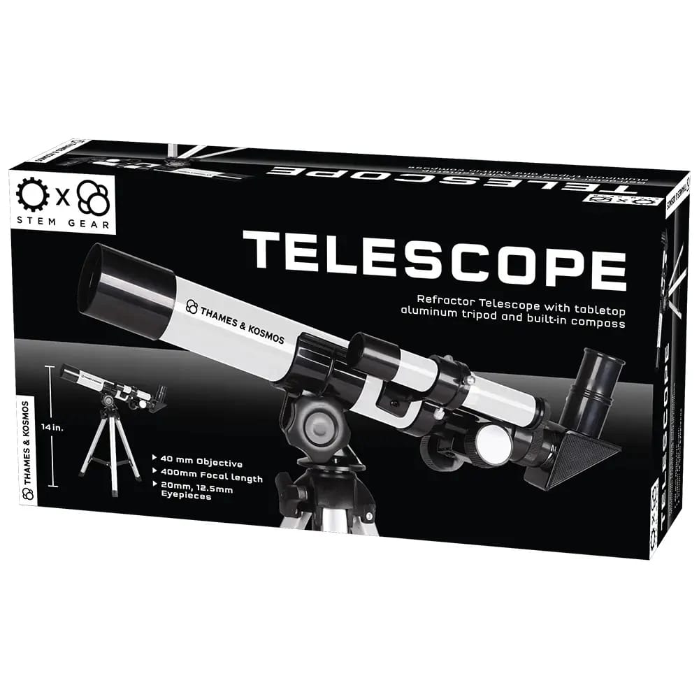 Telescop Astronomic Refractor Thames & Kosmos - Mărire 100x, Trepied Aluminiu & Busolă - Imaginea 6