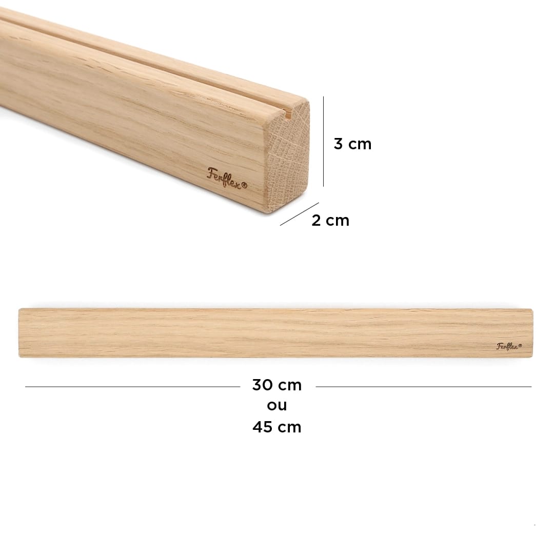 Etajeră Magnetică de Perete din Lemn Ferflex - 45 cm - Imaginea 3