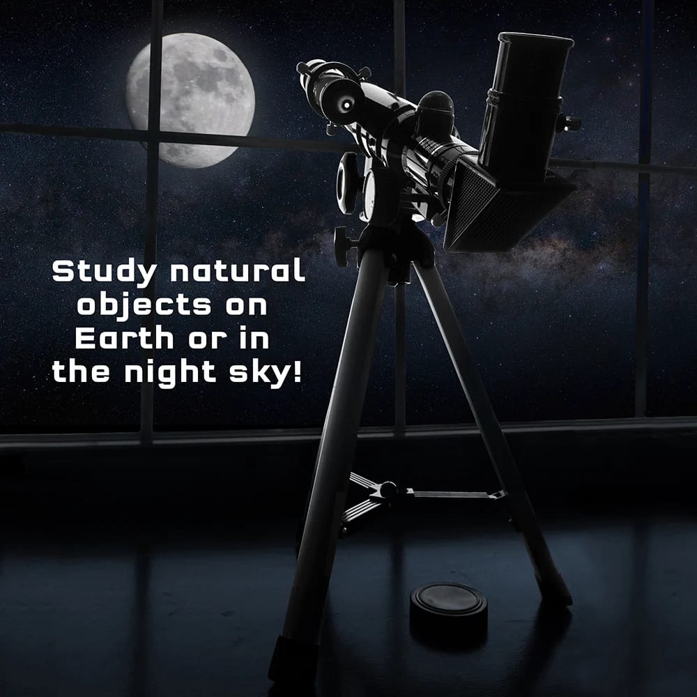 Telescop Astronomic Refractor Thames & Kosmos - Mărire 100x, Trepied Aluminiu & Busolă - Imaginea 8