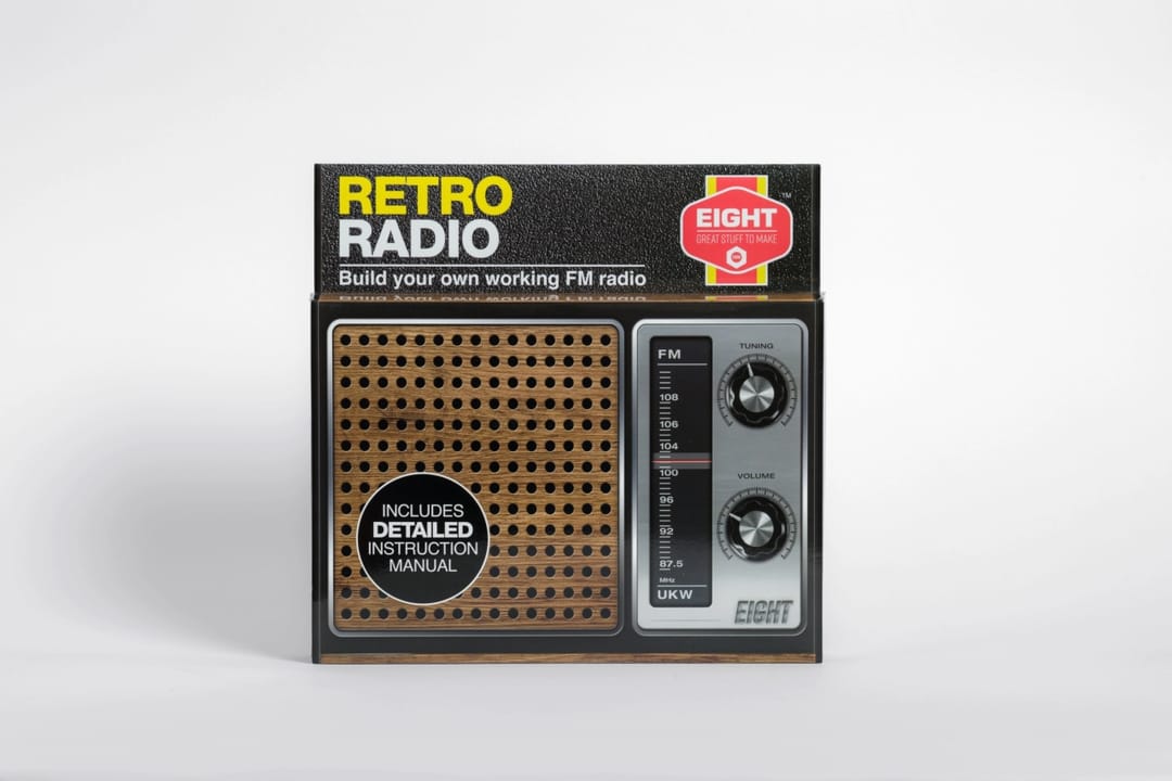 Kit Radio FM Retro, EIGHT Innovation, functional(fara Lipire), stil anii '70 - Imaginea 1