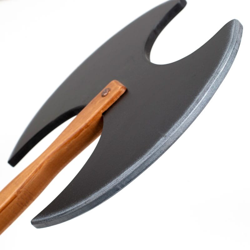 Toporișcă Medievală Dublă din Lemn – Black Double Axe (Kalid Medieval) - Imaginea 2